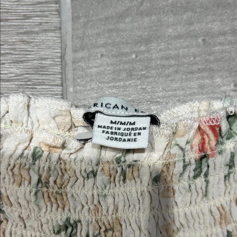 American Eagle Outfitters Floral Smocked Blouse - Picture 2 of 2